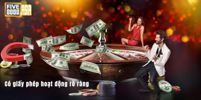 Có giấy phép hoạt động rõ ràng giúp FIVE88 trở thành địa điểm cá cược hợp pháp