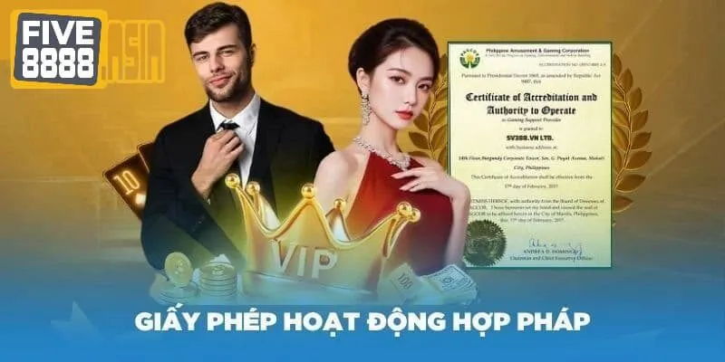 Five88 chứng minh là không lừa đảo khi được cấp giấy phép từ các cục quản lý hàng đầu