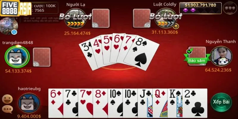 Tựa game Sâm Lốc Five88 là lựa chọn hàng đầu của tất cả game thủ